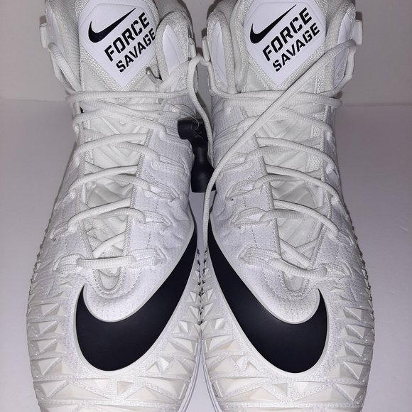 New Nike Force Savage US 18 EU 52.5 Mens Football Cleats Black and White main image 5